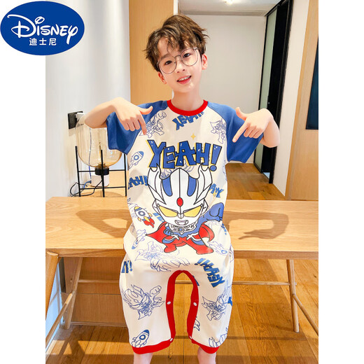 Disney 2025 Summer NUEVO PIEZA PAJAMAS PAJAMAS PAJAMAS 'CARA DE CASA DEL CASA ULTRAMAN BABSO DE DIARPO DE COTHER 9928# Egg 170 14 Altura de tamaño 120-130 cm Peso 50-60