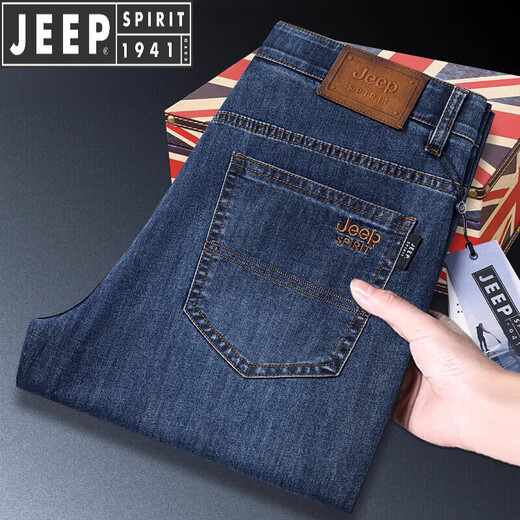 Jeep Spirit Jeep Jeep Jeans для мужского лета Thin Thin 2025 Новый средний средний размер