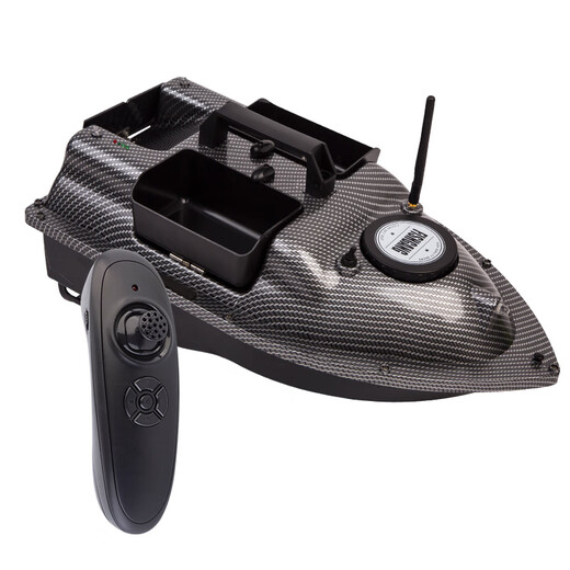 Fisherman Remote Contrôle du bateau de nidification avec un GPS à haute puissance positionnant un crochet et un appât à trois étages navires de carbone de carbone éloigneux Intelligent Temote Control Boat V08 Version standard en fibre de carbone à trois étages avec 5200 mAh