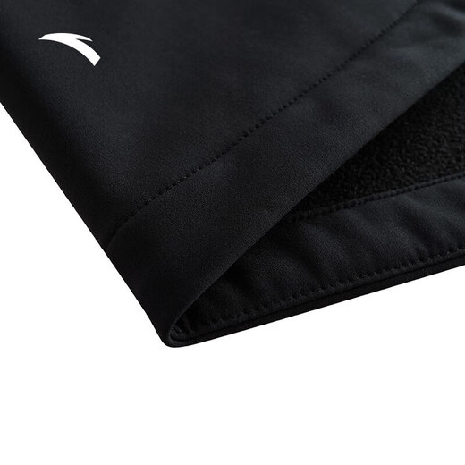 Anta Earth Shell Schock Kleidung gewebt und Vlies Kapuzenmänner und Frauen gleicher Jacke Spring Outdoor wasserdichte atmungsaktive Wanderung Basic Black-3 m (männlich 170)