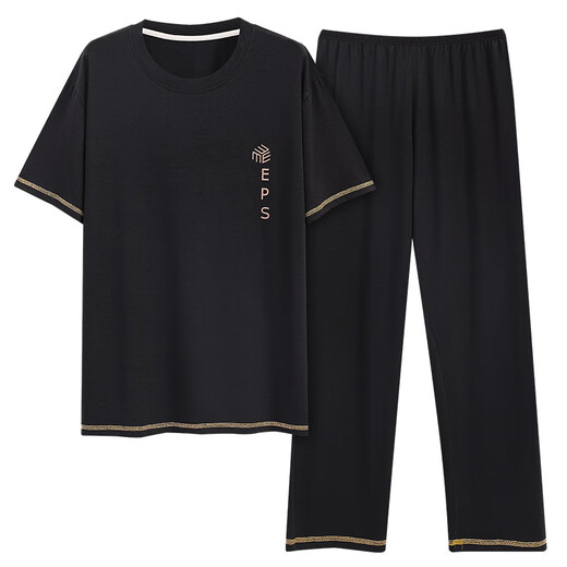 Septwolves Pyjama Herren Sommermodal dünne kurzärmelige Hosen losen 5xl extra-große Größe Home-Kleidung für Außenkleidung Als9902 m