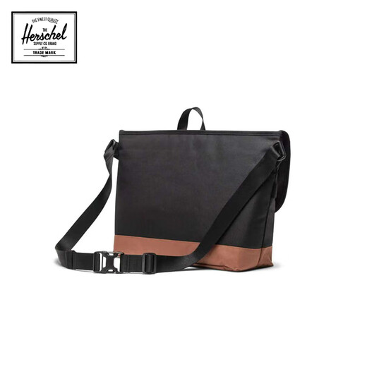 
Herschel Canada Hexing 25 years new product classic series COVE crossbody bag 22.5L outing casual bag Black/saddle brown