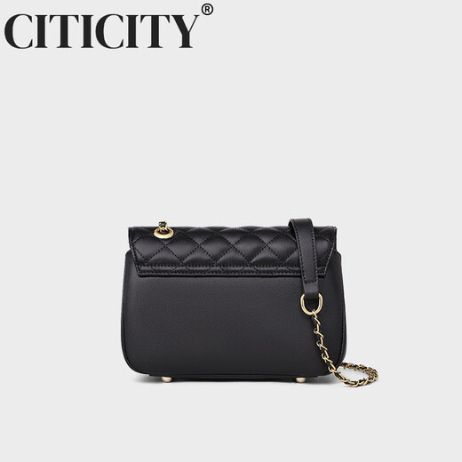 
CITICITY Bag Women's Bag Light Luxury Brand Women's Bag 2025 New Shoulder Bag Small Flavor Chain Crossbody Bag Gift Black