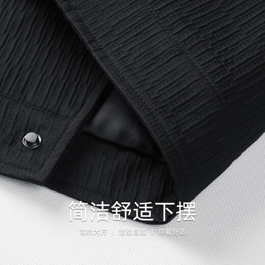 Mark Huafei light luxury texture lapel jacket men's 2025 autumn new black gold embroidered commuter jacket trendy 1527N black 001 M 170