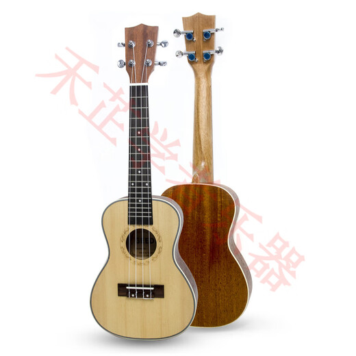 Galyda Ukulele Ukulele Solid Wood Wood Ukulele Small Guitar de 26 pulgadas Ukulele de nivel de entrada 25 Modelos de 23 pulgadas Sound Hole Face Single Ukulele + Piano Bag + Coincidencia