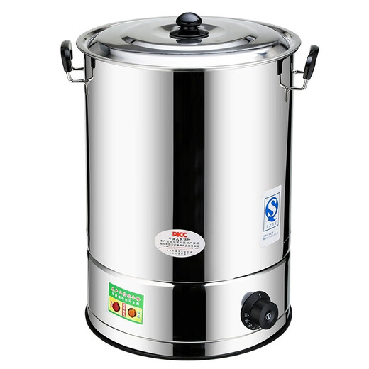 Tuojin stainless steel electric heating water bucket large capacity automatic boiling water bucket insulated soup bucket herbal tea hot water confinement bucket 20L filled with water about 20Jin Jin equals 0.5kg with 1 faucet 20L