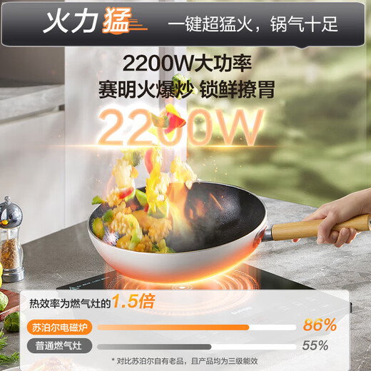 苏泊尔（SUPOR）超猛火家用电磁炉 电陶炉新型电磁灶爆炒大面板大功率电池炉电炉炒菜火锅炉 C22-IA826D