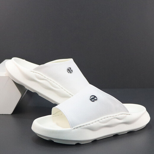DIFANPU International Luxury Brand Herrenschuhe High-End-Männer für Außenbekleidungsprälern vielseitiger Flip-Flops Soft Sohle bequeme Strandschuhe Weiß [Brand Gift Box] 41
