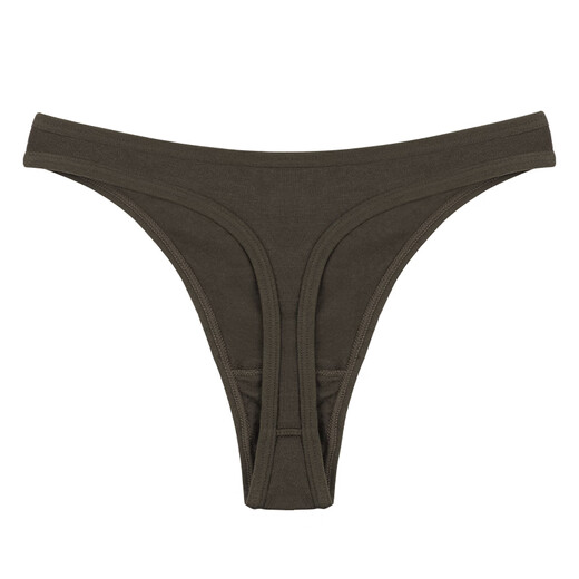 Men's thong high-cut style hollow sexy hip-lifting T-pants low-waist macho nightclub seamless briefs trendy coffee color L105-135Jin Jin is equal to 0.5 kg