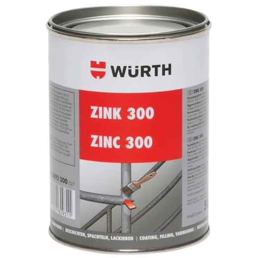 Würth C anti-corrosion coating ZINC 300 TSK.202336 500ml/bottle