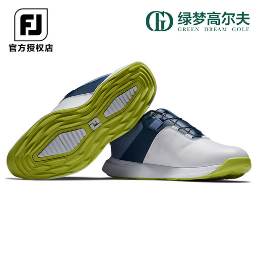 
FootJoy golf shoes for men's new ProLite casual and comfortable shoes FJ water-resistant fashionable golf sneakers White/light gray/grey 56924 41 = US size 7.5