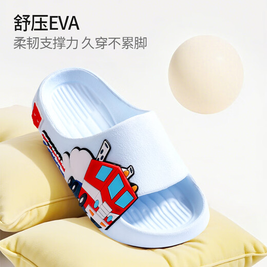 TRANSFORMERS Transformers children's slippers, men's summer, medium and large children's non-slip baby soft-soled slippers, blue 180