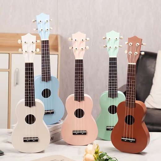 Autres caricatures pour enfants de 23 pouces Ukulele pour enfants mignon guitare uklili instrument de musique débutant pour hommes et femmes accessoires de 23 pouces notes de couleur 23 pouces