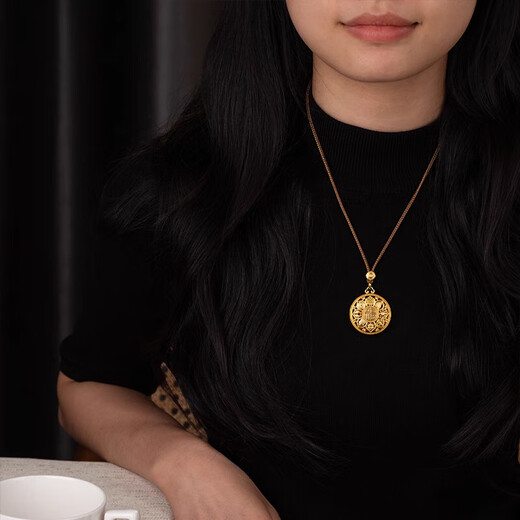 First encounter with the eight-treasure compass lanyard, gold pendant rope, high-end rope necklace, braided rope, the same style of the old shop, the original authentic rope, thin 70cm (brown), the same color as the old shop