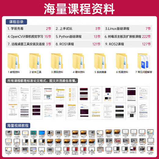 幻尔ROS机器人树莓派四足机械狗AI视觉大模型仿生可编程slam建图 开发版 树莓派5/8G