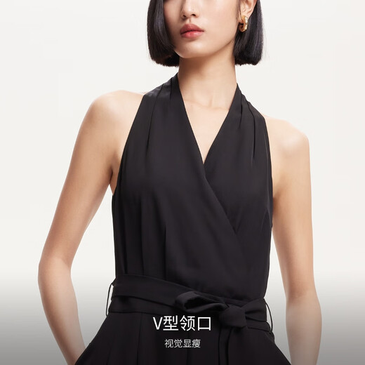 
VEROMODA jumpsuits for women 2025 spring new V-neck sleeveless waist-hugging lace-up jumpsuits 325144005