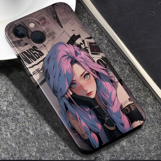 Xiaocunxin IQOOU3 mobile phone film U3X painted back film U3X 5G cartoon protective film scratch-proof sticker full-inclusive soft film without residual glue Personalized customization and cute IQOOU3 [PM693 young Jinx]