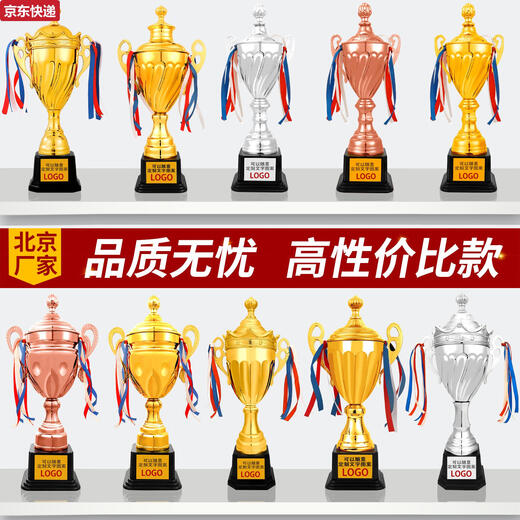 Blaue Farbe HE Metal Trophy Customized Schriftzug Crystal Football Basketball Creative Games Medal Kindergarten Schüler Wettbewerb 9902 Titel