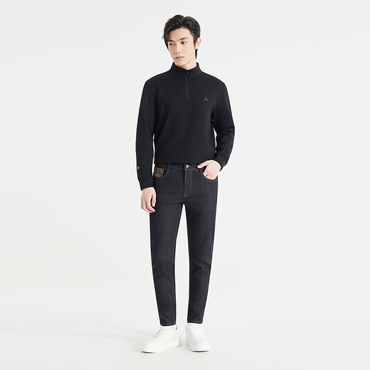 
Lilang jeans men's nine-point pants low waist narrow feet slim pants autumn 2025 new four-sided stretch men's pants 419 version denim blue (24QNZ12001) 30 (165/76A)