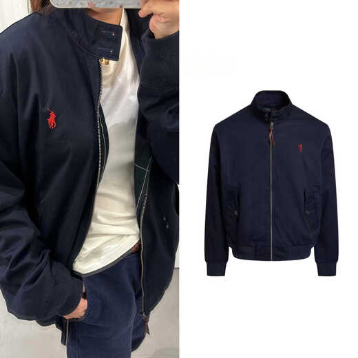 拉夫劳伦（Ralph lauren）准现 夹克外套经典款立领薄款上衣男女同款 卡其-螺纹袖口 S