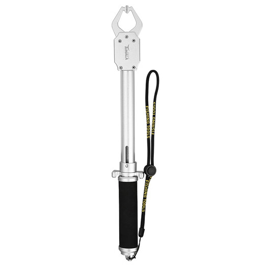 
Spot with scale fish control push-type extended fish control Luya big material aluminum alloy fish clip outdoor fishing set FG-1047A black plastic sleeve packaging