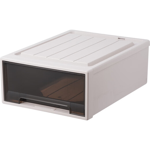 SHANTOULIN Village Armario de almacenamiento Cajón de almacenamiento Cajero de ropa de plástico Caja de almacenamiento de ropa para ropa interior Caja de almacenamiento transparente 37L [3523] Profundidad 47*Ancho 35*High 23cm Oferta especial Paquete único
