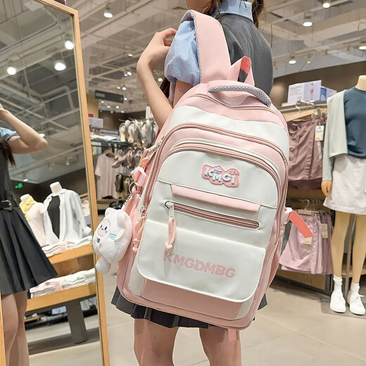 Nuevo valor de alto valor, gran capacidad, INS, Reducir la carga, el color de la moda, la bolsa de la escuela versátil, el cumpleaños de la escuela secundaria y la secundaria.