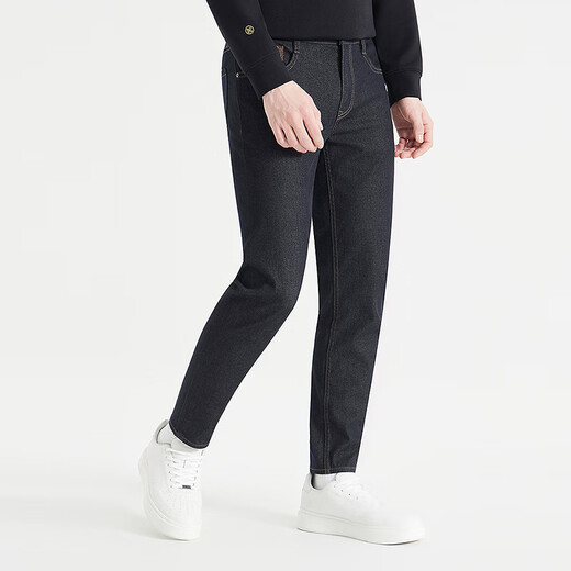 
Lilang jeans men's nine-point pants low waist narrow feet slim pants autumn 2025 new four-sided stretch men's pants 419 version denim blue (24QNZ12001) 30 (165/76A)