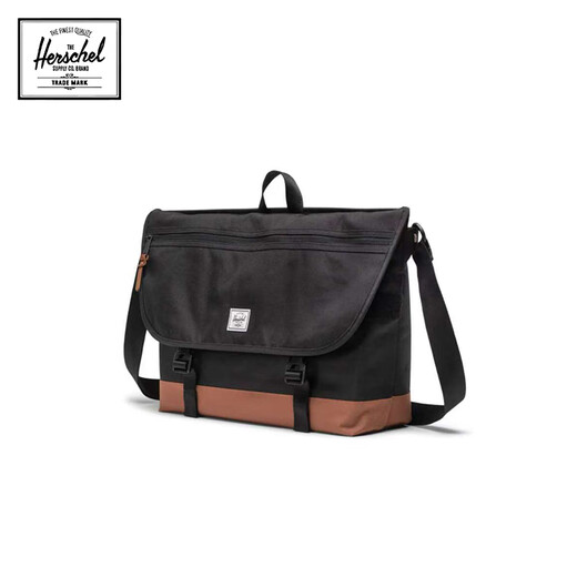 
Herschel Canada Hexing 25 years new product classic series COVE crossbody bag 22.5L outing casual bag Black/saddle brown