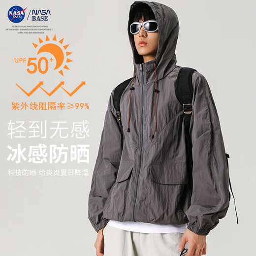 NASA Outdoor UPF50+ Summer Sun Protection Clothing Anti-UV Waterproof Workwear Fishing and Mountaineering Skin Clothes NASA-YF2360 Pink L
