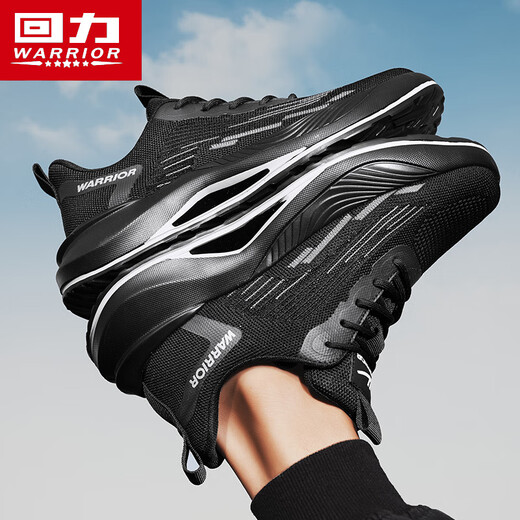 Krieger Sommer Herrenschuhe Mesh atmungsaktiven Sportvaters Schuhen Herren Soft Sohle lässige Laufschuhe l847c schwarz 42