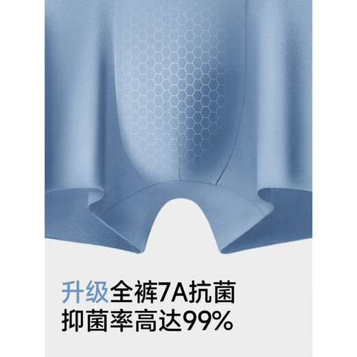 七匹狼  SEPTWOLVES七匹狼男士内裤男生冰丝莫代尔新款夏季凉感平角男款四角短裤 男士甄选礼盒[80支莫代尔]3892 4XL (腰围2.9-3.0尺180-200斤