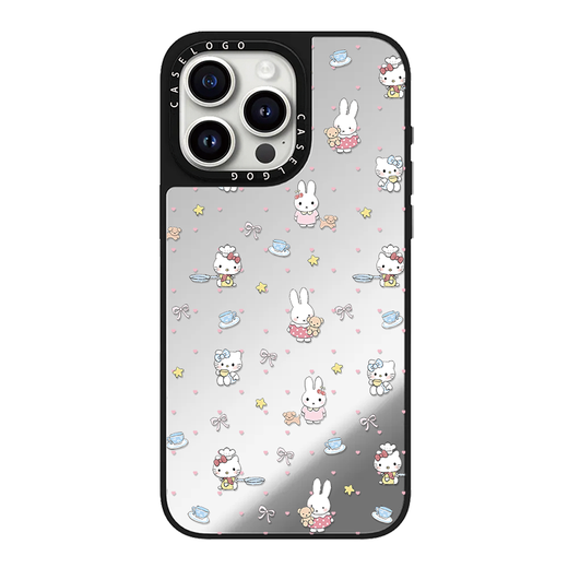 Red Apple (Red Apple) adaptiert an Case Joint Miffy Rabbit Katie Apple 16Promax Mobiltelefon Hülle iPhone15 Mirror Protective Case 14pro Magnetic Magsafe Acryl