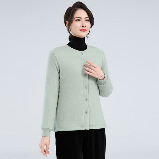 丝煌桑蚕丝棉袄女内穿手工丝绵小棉衣妈妈装秋冬保暖棉服内胆大码 藏底菊花3524 M[建议95-105斤] 均码