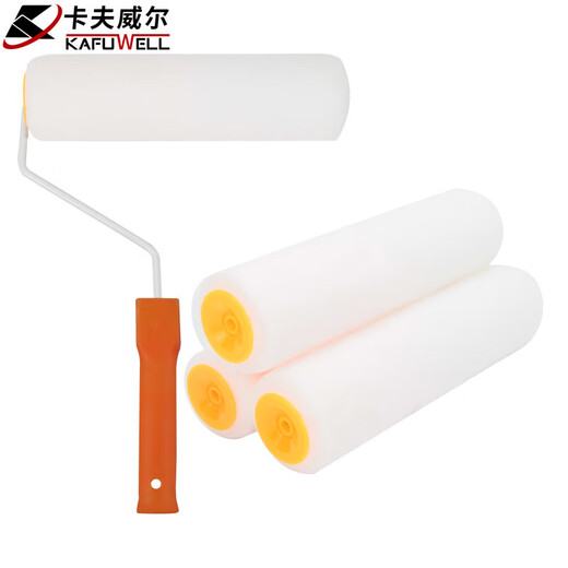 
Kraftwell Wall brushing tool Paint roller brush latex paint coating Roller brush replacement roller brush extension rod 9-inch roller [1 stick] + 4 roller core EM3519