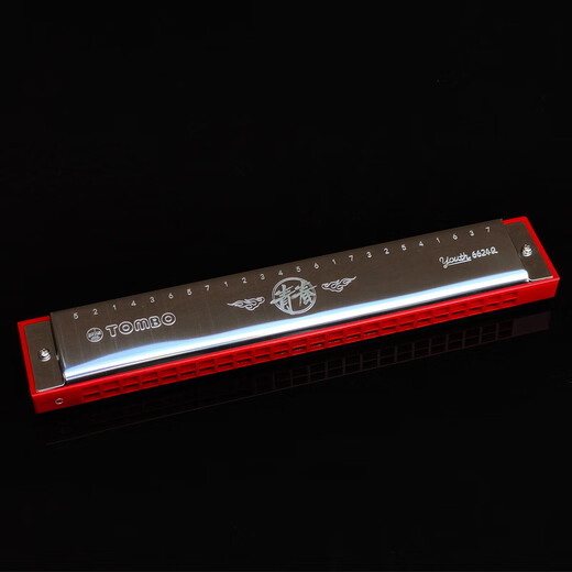 
TOMBO Japan's new 24-hole polyphonic harmonica student novices youth version 6624Q official flagship store D tune