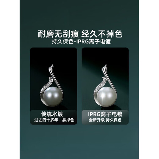 Century-old Fenxiang S925 silver pendant single pendant sterling silver necklace does not contain chain shell beads only single imitation pearl for women Yuesu