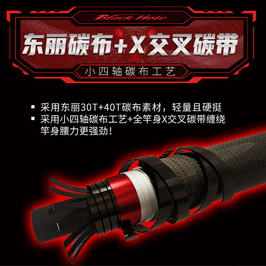 N.s Blackhole Angelrute NS2024 Neues Produkt Miranda Giant Beast Köderstange leichte Meereswasserriesen Riesen-Bieststange Schwarz Torpedo Starker Stange C-691h Waffe Griff F (schnelle Einstellung)