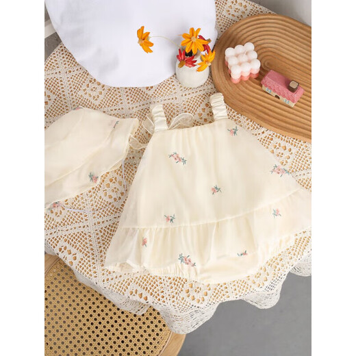Xier girls dress summer 2026 new style baby princess dress summer dress one baby one year old dress girl (skirt + hat) 73cm