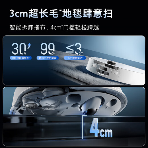 Roborock sweeping robot integrated sweeping and mopping P20 Ultra Plus automatic water supply and drainage version hot water washing mop floor mopping floor scrubber vacuum cleaner A2250RR