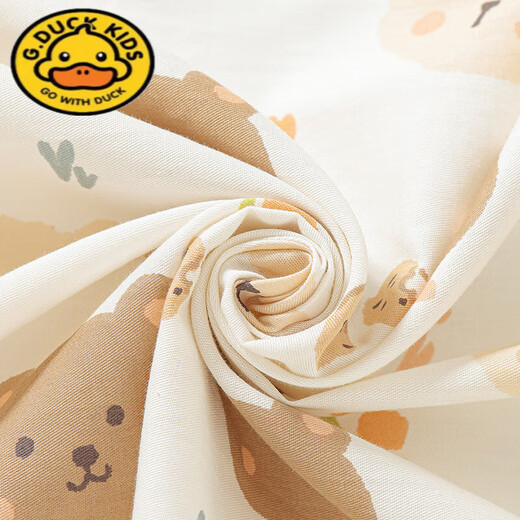 G.DUCKKIDS crib bed surround soft-pack anti-collision strip one-piece pure cotton four-season children's splicing bed guardrail fence two sides three sides cute bear bed circumference [height 28cm] length 50cm
