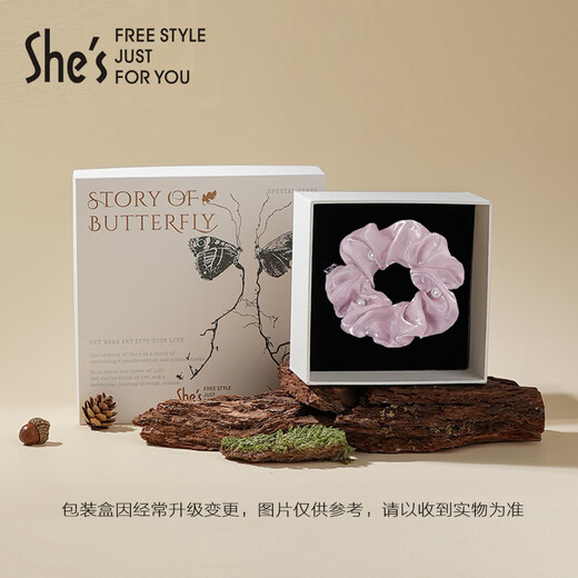 She s Qianzi versatile ponytail hair rope coiled large intestine hair ring elegant rubber band headband birthday gift for girlfriend