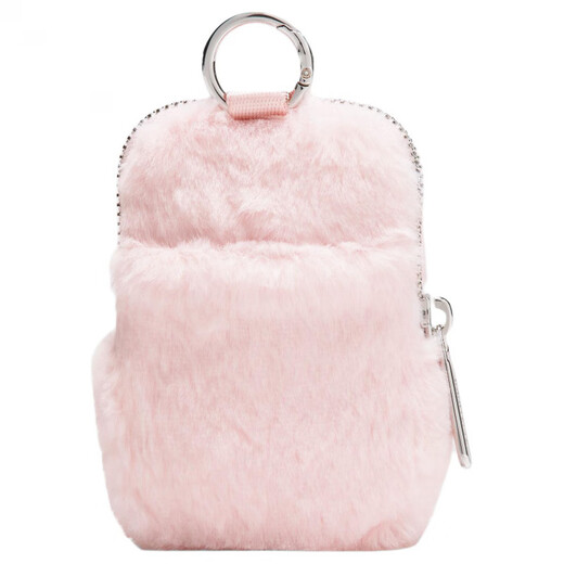 Lululemon Couleur de couleur unie à glissière en peluche ouverture et fermeture de la fibre polyester polyester rose féminine régulière