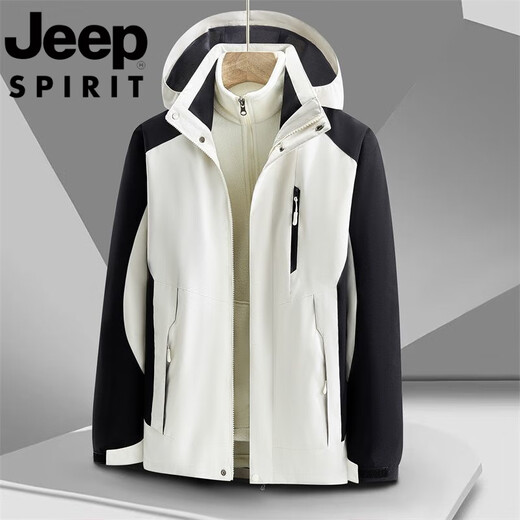 Jeep Spirit Jeep International Marke Outdoor Schuhe Männer und Frauen Drei-in-Eins-Jacken im Herbst und Winter plus Wind Wind Waterfacher Bergsteiger Anzug Militär Frauen 9889 L.