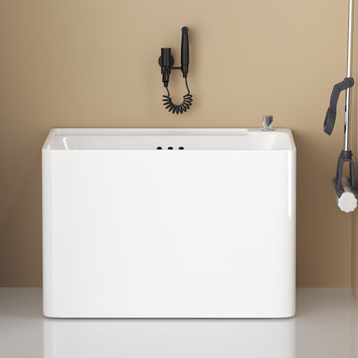 Hengjie Mop Pool Balcon Household Balcon Salle de bain Rectangular Ceramic Pool Pool Plancher-Sinsive Washing Mop White Pure 1047+ Aucun robinet