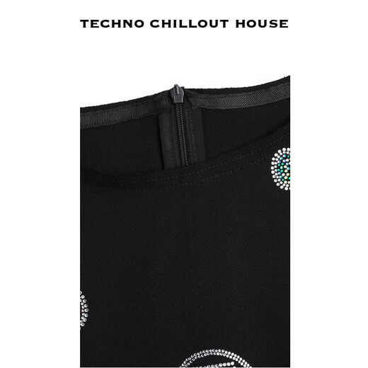 TCH light luxury hot diamond casual temperament design luxury style slim fashion suit women T75B07E1027 black L 110-125Jin Jin is equal to 0.5 kg