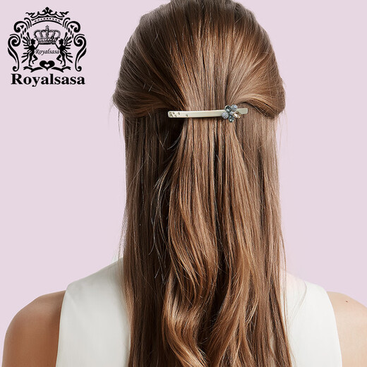 Royal sasa royal salsa temperament hair accessories Korean style hairpin hairpin one-word clip spring clip top clip flower head jewelry