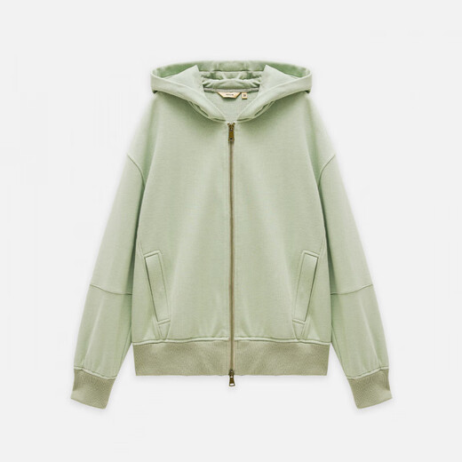 Enshang 2025 Spring Shadow Children's Clothing Casual Classic Codled Sweatshirt Jacke Gras Green S 36