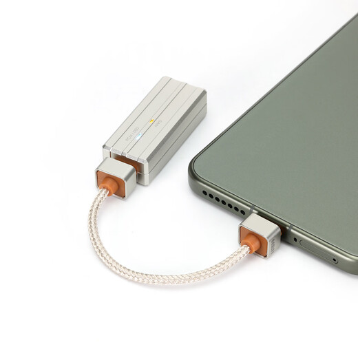 DdHiFi TC03SS TC03SL TC03LL Dual USB-C OTG decoding cable, mesh sleeve oxygen-free copper small tail cable TC03S (8CM)