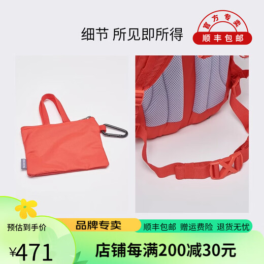 Blackyak Spring New Men и Women's Outdoor Leisure 12L рюкзак SVX727 Vermilion Red ниже 20L